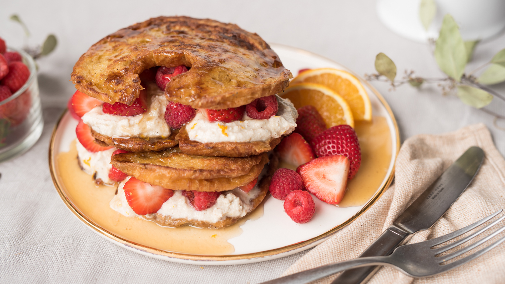 Croissant French Toast - Chef Dumas